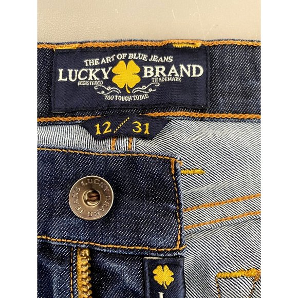 LUCKY BRAND Sofia Boot Cut Ankle Mid Rise Blue Denim Jeans Women's Size 12 / 31 - Picture 6 of 10